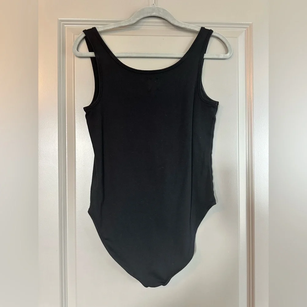 GAP Black Full Coverage Tank Style Bodysuit NWOT - Picture 4 of 5